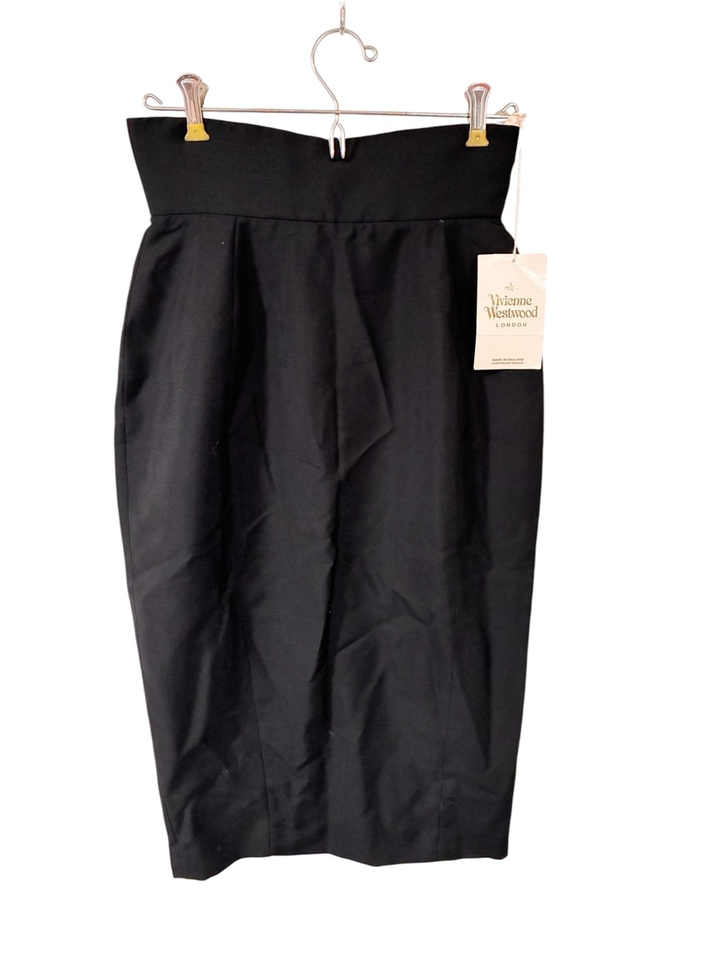 Vivienne Westwood Bagatelle Pencil Skirt Black Size 12 NEW